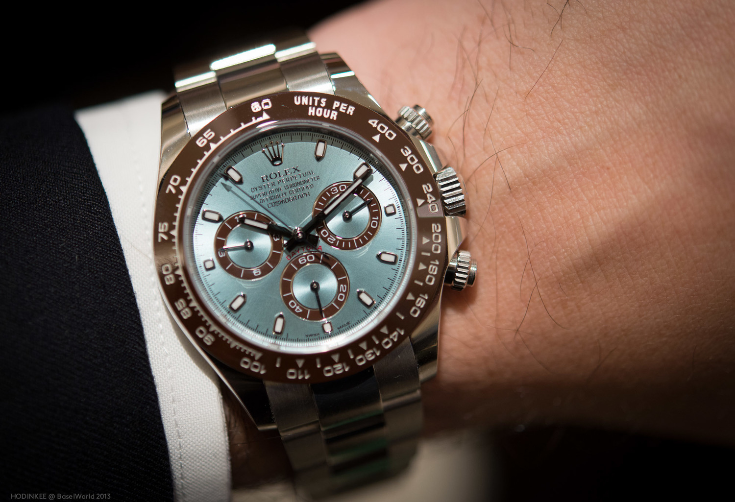 The Platinum Rolex Daytona Ice blue Anniversary Collection